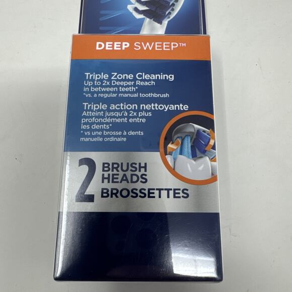 Oral-B Deep Sweep Replacement Brush Heads 2 Pack Sealed - Picture 2 of 3